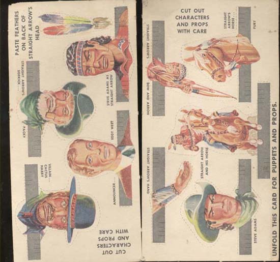 Finger puppets OLD Straight Arrow, Steve Adam