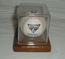 Baseball signed for crest toothpaste