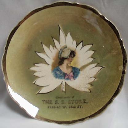 Advertising plate Pioneer Girl