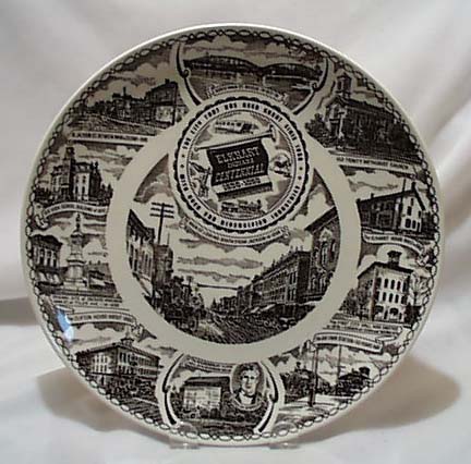 Elkhart Centennial 1858-1958 Collectors Plate