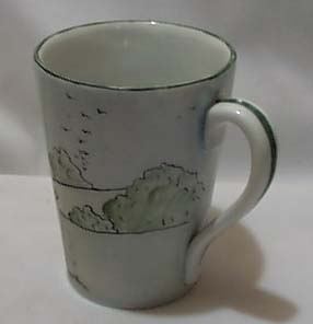 Heinrich porcelain hp boy & dog mug