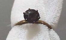 Solitaire Style Amethyst Color Ring