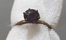 Solitaire Style Amethyst Color Ring