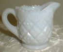 Milk Glass Opalescent Individual Creamer