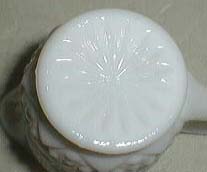 Milk Glass Opalescent Individual Creamer