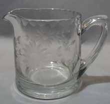 Individual Creamer With Cut Daisy Design