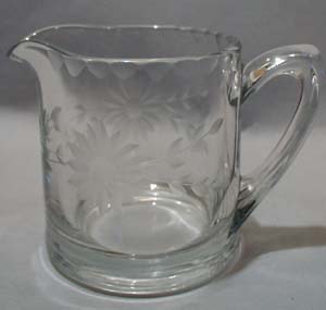 Individual Creamer With Cut Daisy Design