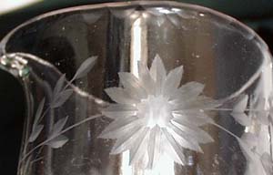 Individual Creamer With Cut Daisy Design