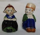 Sitting Dutch Couple S & P Shakers
