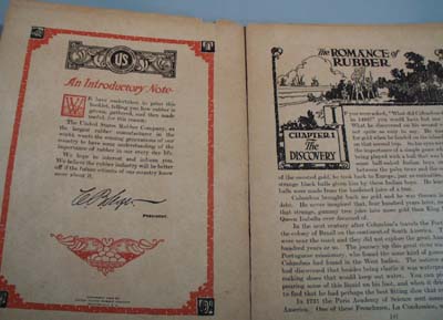 Booklet Romance of Rubber