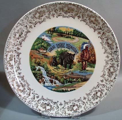 Great Smoky Mountains Souvineer Plate