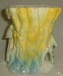 Blue Jay in pink & blue, luster planter/vase