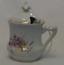 Small lidded porcelain cup,made before 1900