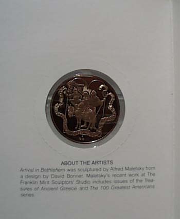 1982 Arrival in Bethlehem Mint Coin