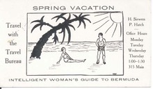 Travel agency ink blotter, 1930-40 era
