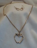 Sarah Coventry Apple Pendant & Earrings