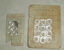 Shell shirt buttons by Crown