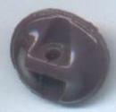 Carved Glass Button in purple