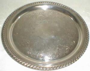 William Rogers Tray in a Rose Flower design