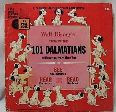 Disneyland 101 Dalmatians Record & Book #30