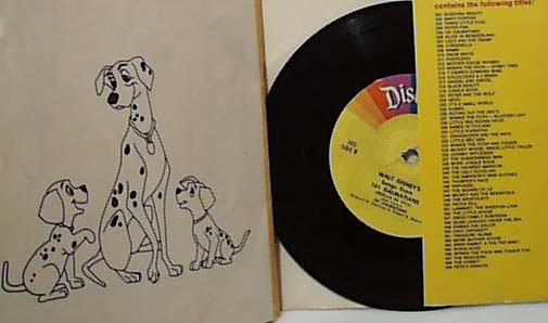 Disneyland 101 Dalmatians Record & Book #30