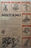1923 Meccano Engineering toy set Ad Toronto