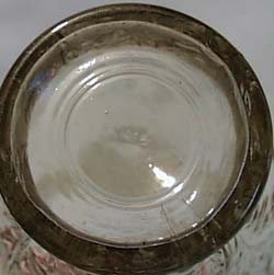 Mum Pressed Glass Vase Old
