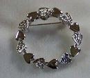 Gerry's Heart Silver Tone Pin