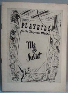 Playbill 1953 Me and Juliet Rodgers & Hammer