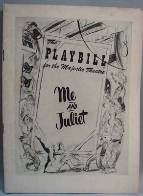 Playbill 1953 Me and Juliet Rodgers & Hammer