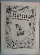 Playbill 1953 Me and Juliet Rodgers & Hammer