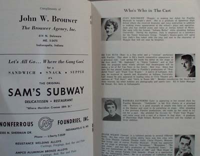 1960's Playbill Footlite Musicals Goldilocks