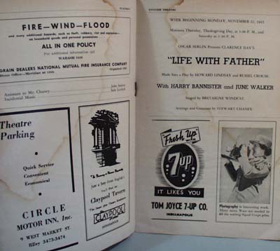 English Theatre 1943 Playbill for Dark Eyes
