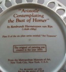 Art Treasures #2 The Bust of Homer Plate