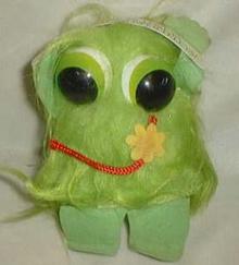 Paula Co. Green fuzzy 1983, made in Korea