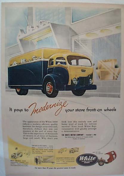 1951 Ad for White Super Power 3000 Truck