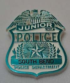 South Bend Junior Police Badge Plastic