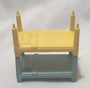 Rubber Bunk Bed Doll Furniture Yellow & Blue