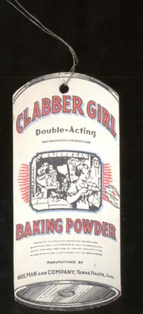Clabber Girl Baking Powder Wire Tag, unusual