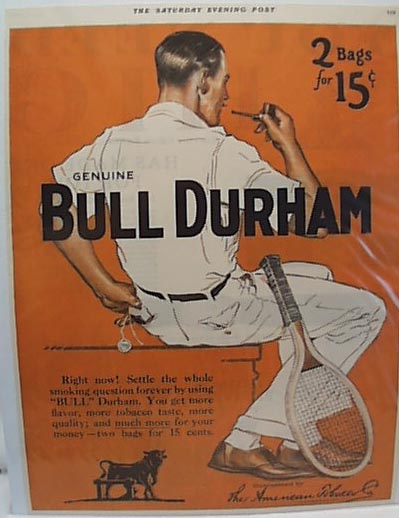 Bull Durham 1924 Ad