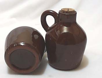 Little Brown Jug Salt & Pepper Shakers