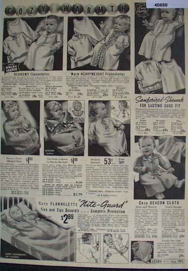 Sears Baby Wear 1938 Ad