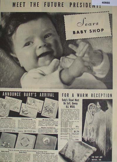 Sears Baby Shop 1938 Ad