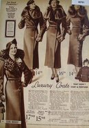 Sears Womens Luxury Coats 1936 Ad