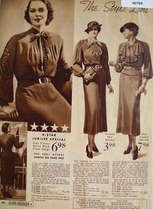 Sears Womens Style Line Dresses 1936 Ad