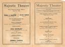 Majestic Theater Opera program of Ciccolini 1919