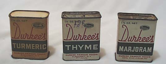 Set of 3 spice tins Durkee