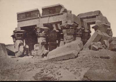 Hoods Pill Trading Card Temple Egypt