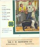 1957 4-H calandar, F.W. Bosworth Co. Plymouth Indiana
