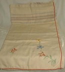 Hand Embroidered Tablecloth Flower Pattern